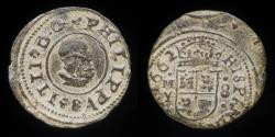Ancient Coins - 1662, 8 Maravedis Philips IV, Madrid Mint - 22 mm / 2,12 gr.