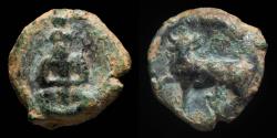 Ancient Coins - Ancient Hispania - Ebusus (Ibiza) Ae 1/4 Calco - 13 mm / 2.55 gr.