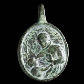 Ancient Coins - Medal XVI-XVII centuries, S. Carlos Borromeo, 29x19 mm.