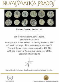 Ancient Coins - Roman Empire, 6 coins Lot.