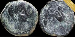 Ancient Coins - Ancient Hispania - Castulo - (Jaén) Ae As - 28 mm / 17.30 gr.