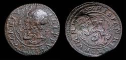 Ancient Coins - 1600, 4 Maravedis Philips III, Resello VIII maravedis. Type Omnivm, Segovia Mint - 27 mm / 6,34 gr.
