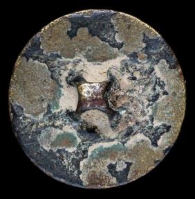 Ancient Coins - Button Military French, Regiment 100, Napoleonic Wars - 22mm.