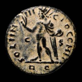 Ancient Coins - Constantine I - SOLI INVICTO COMITI, Rome - 19 mm / 3.54 gr.