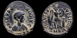 Ancient Coins - Aelia Eudoxia Follis - SALVS REIPVBLICAE, Cyzicus - 19 mm / 2,24 gr.