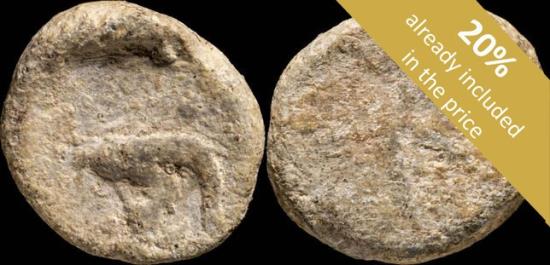 Ancient Coins - Ancient Hispania - Plomo Monetiforme, mining Series - 12 mm / 2.58 gr.