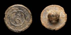 Ancient Coins - Button 6 st line Infantry French army, Napoleonic wars - 18 mm.