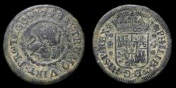 Ancient Coins - 1743, 4 Maravedis Philips V, Segovia Mint - 28 mm / 6,42 gr.