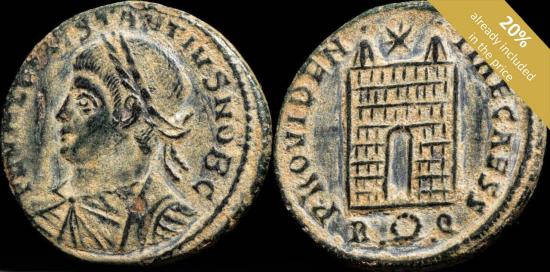 Ancient Coins - Constantine II - PROVIDENTIAE CAESS, Rome - 19 mm / 3.73 gr.