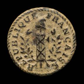 Ancient Coins - Button Republique Francaise 14 mm.