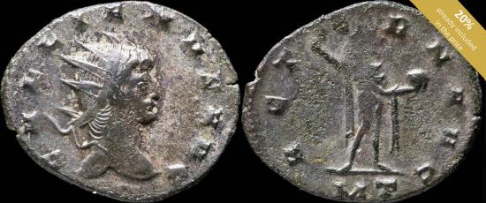 Ancient Coins - Gallienus Antoninianus - AETERN AVG - 22 mm / 2.60 gr.
