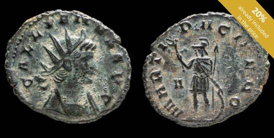 Ancient Coins - Gallienus - MARTI PACIFERO - 22 mm / 2.85 gr.