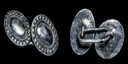 Ancient Coins - Civilian Silver Button XIX century, 16+16 mm / 4.80 gr.