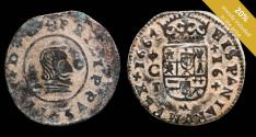 World Coins - 1664, 16 Maravedis Philips IV, Cordoba Mint - 26 mm / 3.76 gr.