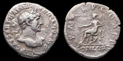 Ancient Coins - Hadrian Denarius - P M TR P COS III - 18,5 mm / 2,33 gr