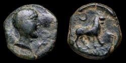 Ancient Coins - Ancient Hispania Semis, Castulo (Linares, Jaen) - 19 mm / 4,54 gr.