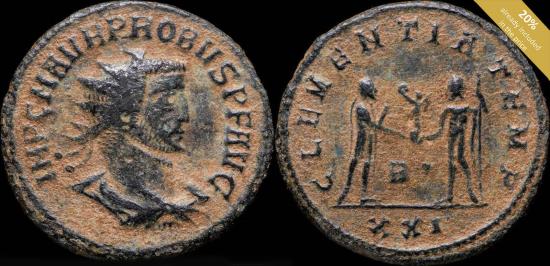 Ancient Coins - Probus - CLEMENTIA TEMP, Antiochia - 21 mm / 3.75 gr.