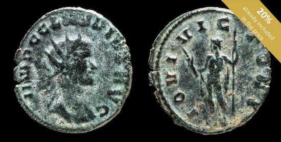 Ancient Coins - Claudius II Antoninianus - IOVI VICTORI - 21 mm / 3.31 gr.