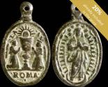 World Coins - Religious medal XVI-XVII centuries, Santo Sacramento / V. Inmaculada - 29x17 mm.