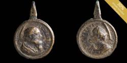 World Coins - Religious medal XVI-XVII centuries, San Pedro / San Pablo - 24x17 mm.