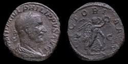 Ancient Coins - Philips I Sestertius - VICTORIA AVG SC - 28 mm / 14,97 gr.