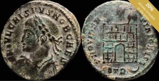 Ancient Coins - Crispus - PROVIDENTIAE CAESS, Trier - 20 mm / 3.12 gr.