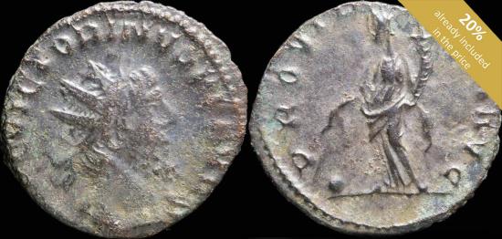 Ancient Coins - Victorinus Antoninianus - PROVIDENTIA AVG - 19 mm / 2.76 gr.
