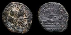 Ancient Coins - Ancient Hispania - Carteia, San Roque (Cadiz) Ae Semis - 20 mm / 3.88 gr.