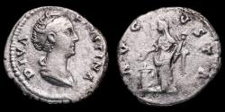 Ancient Coins - Diva Faustina I Denarius - AVGVSTA - 17 mm / 3,15 gr.