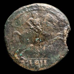 Ancient Coins - Ancient Hispania - Bilbilis, Calatayud (Zaragoza) Ae As - 28 mm / 11.94 gr.