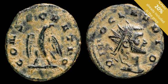 Ancient Coins - Claudius II - CONSECRATIO - 21 mm / 3.03 gr.