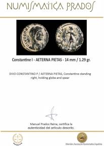 Ancient Coins - Constantine I - AETERNA PIETAS - 14 mm / 1.29 gr.
