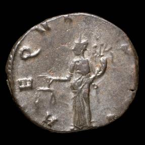 Ancient Coins - Gallienus Antoninianus - AEQVITAS AVG - 19 mm / 2.95 gr.