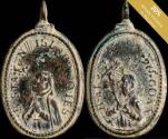 World Coins - Religious medal XVI-XVII centuries, S. Luis / S. Estanislao - 32X20 mm.