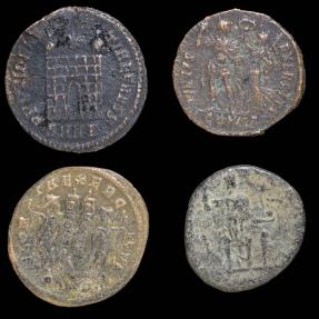 Ancient Coins - Imperio Romano, lote de 4 monedas.