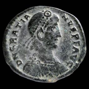 Ancient Coins - Gratian - REPARATIO REIPVB, Thessalonic - 24 mm / 5.10 gr.