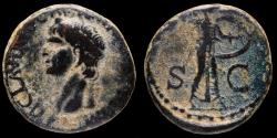 Ancient Coins - Claudius As - MINERVA SC - 26 mm / 11,57 gr.