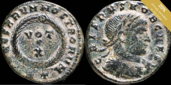 Ancient Coins - Crispus - CAESARVM NOSTRORVM VOT X, Rome - 19 mm / 2.61 gr.