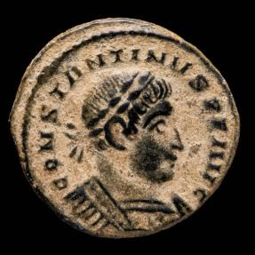 Ancient Coins - Contantine I - SOLI INVICTO COMITI, London - 19 mm / 3,44 gr.