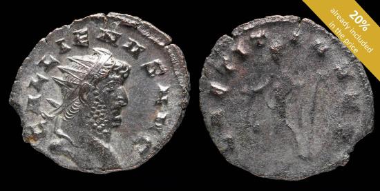 Ancient Coins - Gallienus Antoninianus - LAETITIA AVG - 20 mm / 2.98 gr.