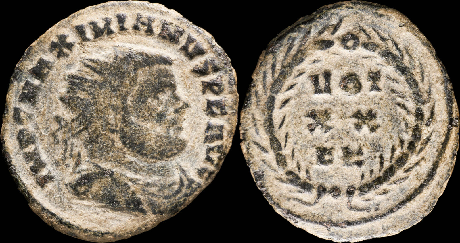 Maximianus - VOT XX FK, Cartago - 22 mm / 2.93 gr. | Ancient Coins