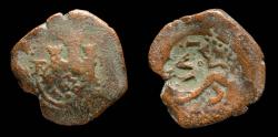 Ancient Coins - 1636, 6 maravedis Felipe IV Resello, Burgos Mint - 21 mm / 3.78 gr.
