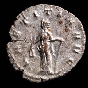 Ancient Coins - Gallienus Antoninianus - LAETITIA AVG, Mediolanum - 21 mm / 2.91 gr.