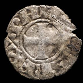 Ancient Coins - Denier Tournois Philips II France - 18 mm / 0.68 gr.