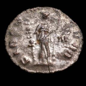 Ancient Coins - Gallienus Ae Antoninianus - FIDES MILITVM - 20 mm / 2.34 gr.
