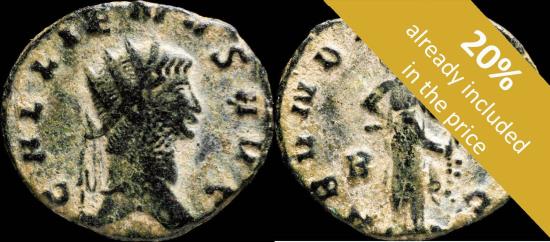 Ancient Coins - Gallienus - ABVNDANTIA AVG - 20 mm / 2.34 gr.
