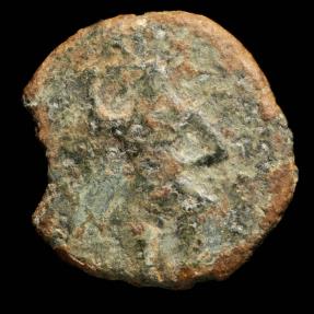 Ancient Coins - Ancient Hispania - Ebusus (Ibiza) Lead 1/4 Calco - 16 mm / 2.01 gr.