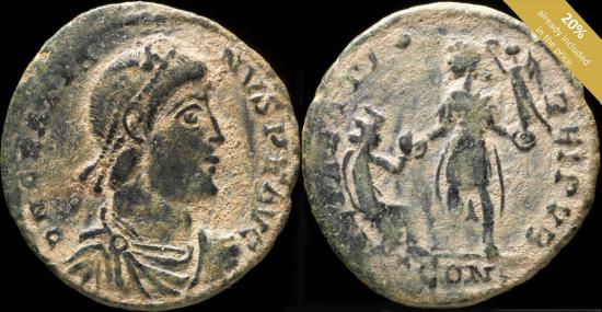 Ancient Coins - Gratian Maiorina - REPARATIO REIPVB, Arles - 24 mm / 4.78 gr.