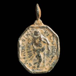 Ancient Coins - Medal XVI-XVIII centuries, St. Sacrament / V. Inmaculada - 22x13 mm.