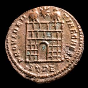 Ancient Coins - Constantine I - PROVIDENTIAE CAESS, Trier - 19 mm / 3.21 gr.